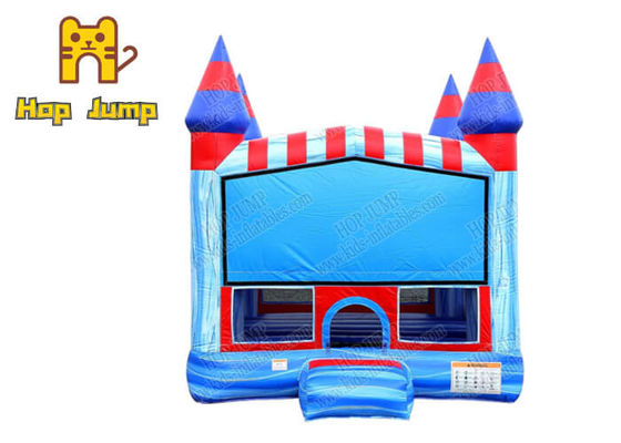 12x12 Feet Inflatbale Bounce House PVC Blue Kids Jump Castle. قلعة القفز في الهواء الطلق للأطفال