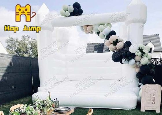 جودة هوب القفز 13 قدم منزل ترتد الأبيض لحضور حفل زفاف مثبطات اللهب مصنع
