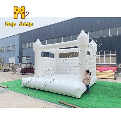 جودة 0.55mm PVC الأبيض الزفاف نفخ الحارس القلعة 14ft 15ft مصنع