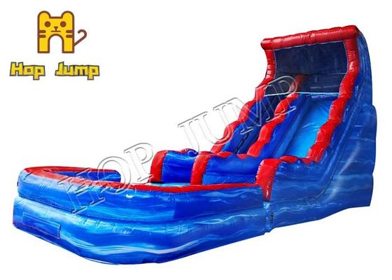 الأزرق الرخام الرطب الجاف الشريحة الحديقة المائية 18ft نفخ المياه الشرائح الحزب