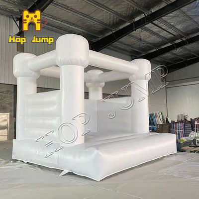 10ft PVC الأبيض الزفاف القلعة نفخ الحارس البيت للبالغين منع الحريق