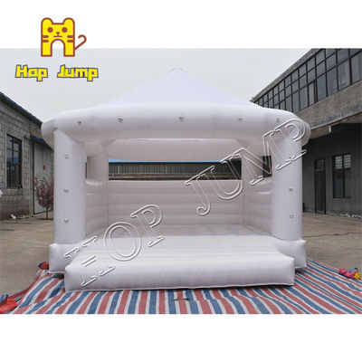 15ft 0.55mm PVC أكشاك الأبيض ترتد البيت نفخ قلعة الزفاف